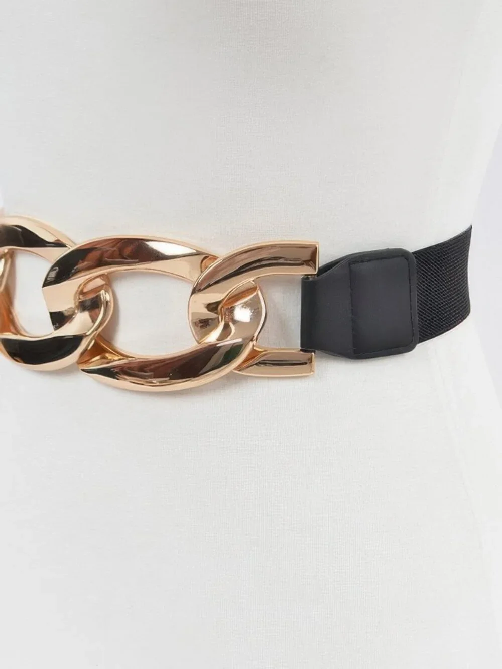 Oversized Chain Plus Size Elastic Belt